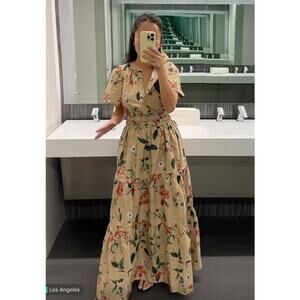 Anthropologie Khaki Somerset Dress size S small